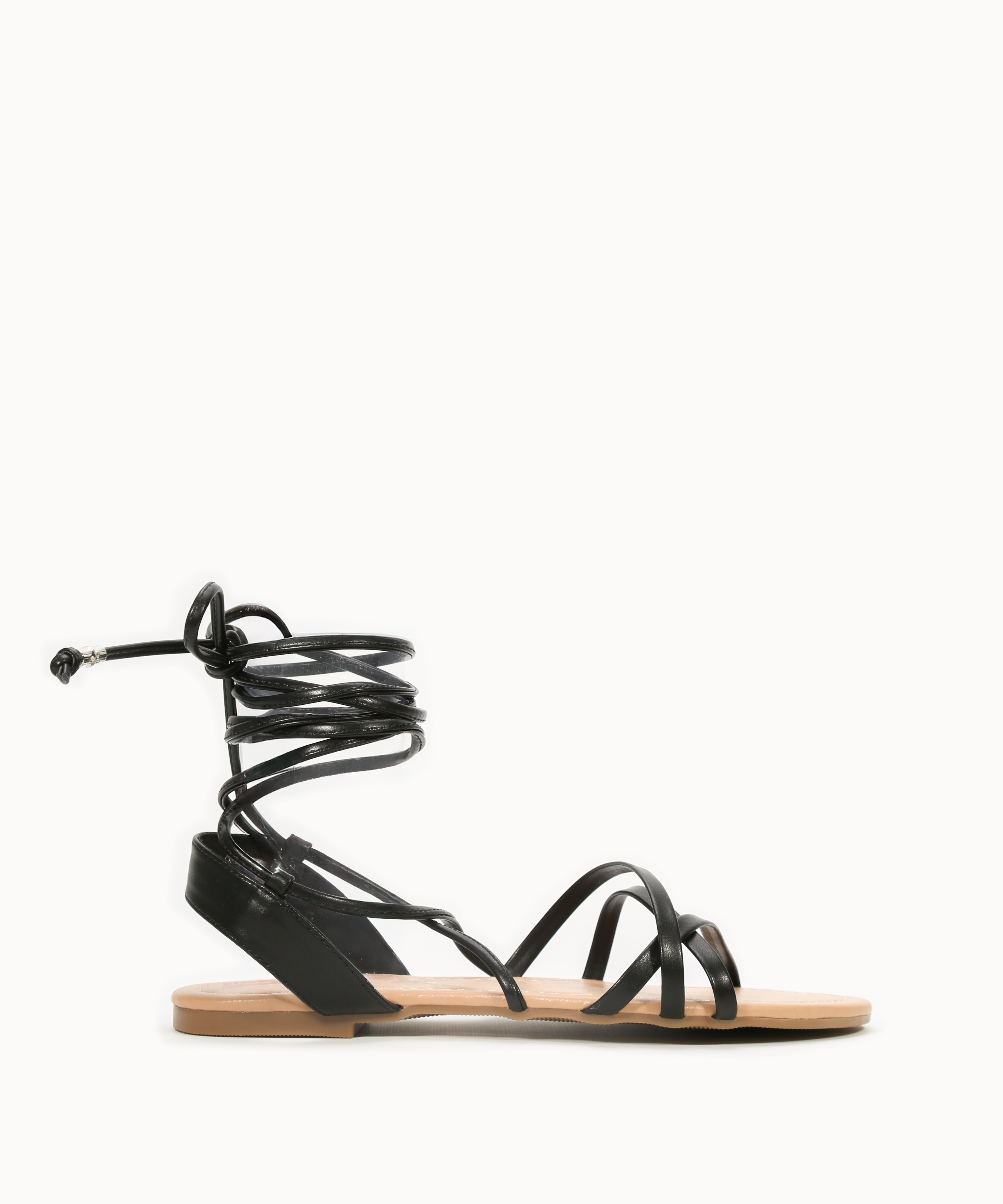 Sandalia plana atada al tobillo image number null